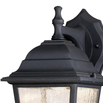 One-Light ENERGY STAR LED Dimmable Outdoor Wall Fixture, Black Finish