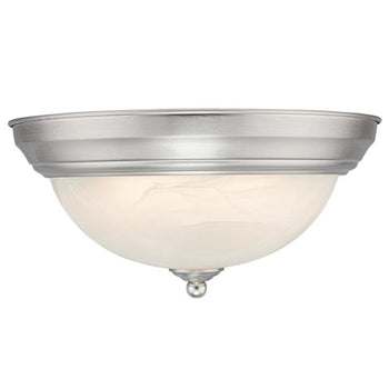 11-Inch Dimmable LED Indoor Flush Mount Ceiling Fixture, Brushed Nickel Finish