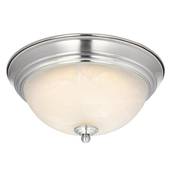 11-Inch Dimmable LED Indoor Flush Mount Ceiling Fixture, Brushed Nickel Finish