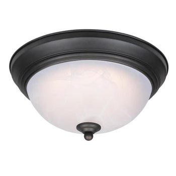 11-Inch Dimmable LED Indoor Flush Mount Ceiling Fixture, Oil Rubbed Bronze Finish