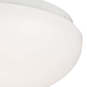 11-Inch Round LED Indoor Flush Mount Ceiling Fixture, White Finish