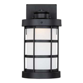 Barkley One-Light Dimmable LED Outdoor Wall Fixture, Matte Black Finish
