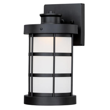 Barkley One-Light Dimmable LED Outdoor Wall Fixture, Matte Black Finish