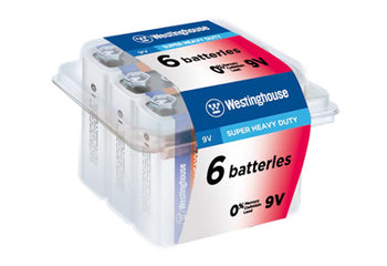 Super Heavy Duty Batteries 9V 6 Pack