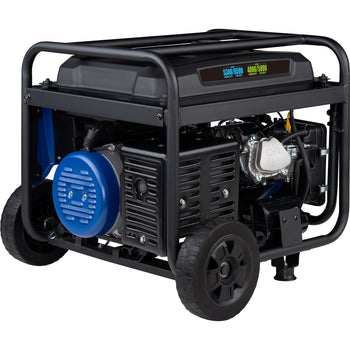 Westinghouse | WGen5300DFcv portable generator back left view on a white background