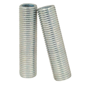 4 Steel Nipples, Zinc-Plated, 1 1/2-Inch Long