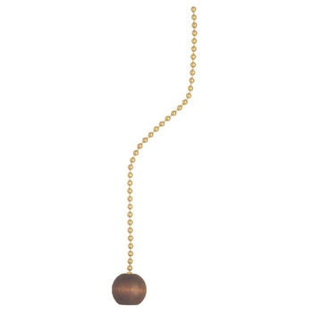 Walnut Wooden Ball Pull Chain