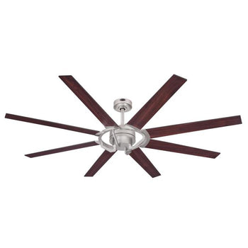 Damen 68-Inch Eight-Blade Indoor DC Motor Ceiling Fan, Nickel Luster Finish, Remote Control Included