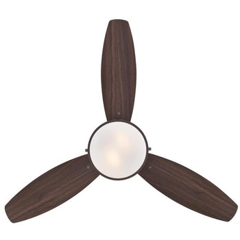Alloy 42-Inch Three-Blade Indoor Ceiling Fan, Oil Rubbed Bronze Finish with LED Light Fixture