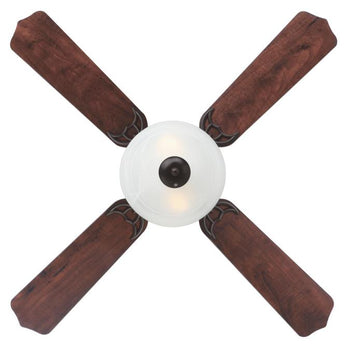Hadley 42-Inch Four-Blade Indoor Ceiling Fan, Oil Rubbed Bronze Finish with Dimmable LED Light Fixture