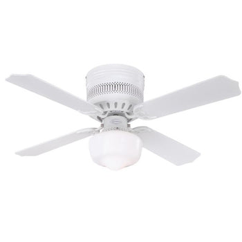 Casanova Supreme 42-Inch Four-Blade Indoor Ceiling Fan, White Finish with LED Light Fixture