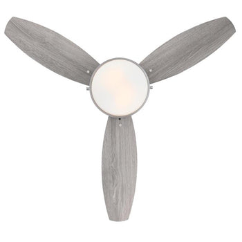 Alloy 42-Inch Three-Blade Indoor Ceiling Fan, Brushed Nickel Finish with LED Light Fixture