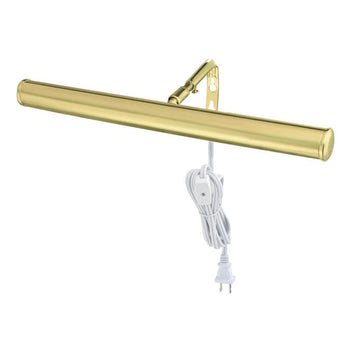 14-Inch Slimline Picture Light, Polished Brass Finish