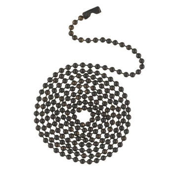 3-Foot Beaded Chain with Connector, Oil Rubbed Bronze Finish