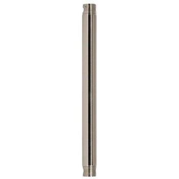 3/4 ID x 12-Inch Downrod, Brushed Nickel Finish