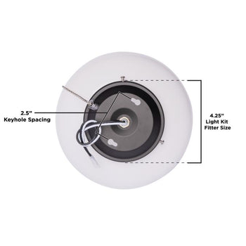 LED Schoolhouse Light Kit, Oil Rubbed Bronze Finish, White Opal Glass, Damp Location, ENERGY STAR