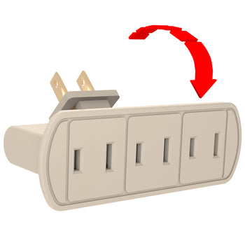 3-Outlet Swivel Adapter