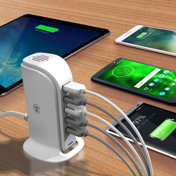 Tower Power table multiprise chargeur USB LAN / multiprise