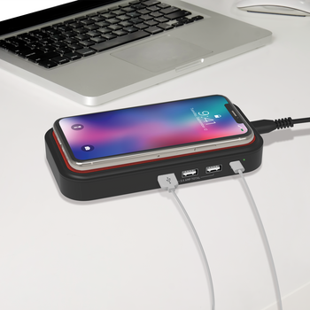 Wireless QI USB-C charging Hub