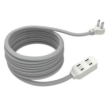 15Ft 3-Outlet Ind Fabric Cord