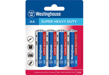 Super Heavy Duty Batteries AA 4 Pack