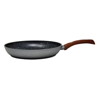 Gray and wood marble finish frying pan (9.5