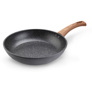 Gray and wood marble finish frying pan (10.2
