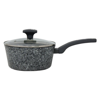Gray granite marble finish sauce pan (8