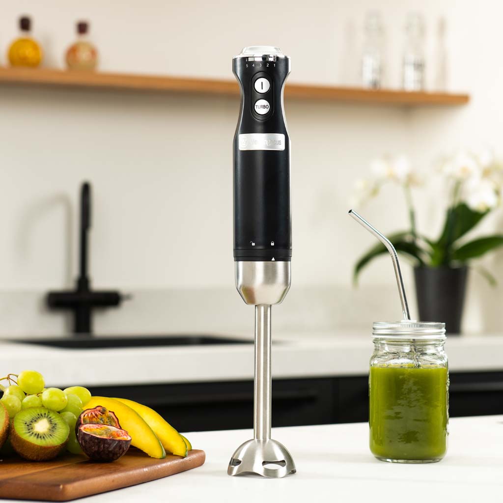 Wkhbs270Bk Retro Hand Blender ويستنغهاوس Https://Www.youtube.com/Watch?V=Kgkz_Qqf8Ss Westinghouse Retro Hand Blender Has 5 Speed Control With Turbo Function As Well As Stainless Steel Blending Rod And Blade. It Provides Professional Results For The Most Difficult Of Jobs. For More Than A Century, Westinghouse Has Consistently Provided Innovative, Reliable, High-Quality Products And Customer Service. It’s A Combination Of Groundbreaking Technology And Rock-Solid Dependability That’s Made Us One Of The World’s Most Trusted Brands.
&Lt;Ul Class=&Quot;Py-1 List-Disc Ml-7 Md:ml-4&Quot;&Gt;&Lt;Li Class=&Quot;Font-Heading-Light&Quot;&Gt;5 Speed Control&Lt;/Li&Gt;&Lt;Li Class=&Quot;Font-Heading-Light&Quot;&Gt;Turbo Function&Lt;/Li&Gt;&Lt;Li Class=&Quot;Font-Heading-Light&Quot;&Gt;Stainless Steel Blending Rod And Blades&Lt;/Li&Gt;&Lt;/Ul&Gt; وستنجهاوس خلاط يدوي ويستنجهاوس خلاط يدوي Wkhbs270Ubk - أسود
