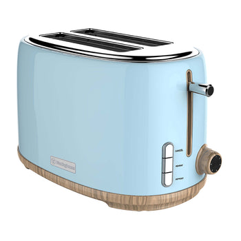Wooden Series 2 Slice Toaster - Baby Blue