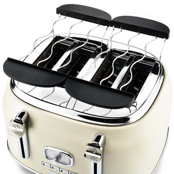 Retro Series 4 Slice Toaster - White