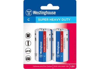 Super Heavy Duty Batteries C 2 Pack